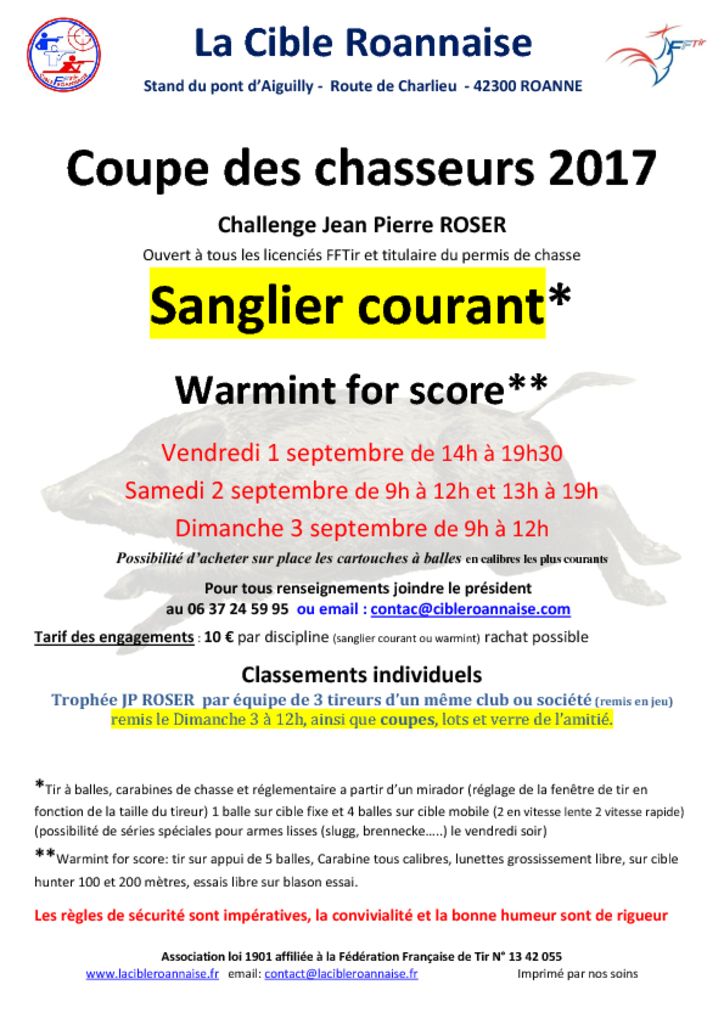 thumbnail of affiche coupe des chasseures 2017