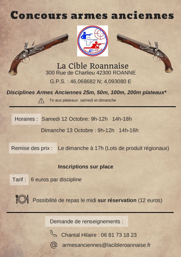 thumbnail of Affiche Concours Armes Anciennes 2019