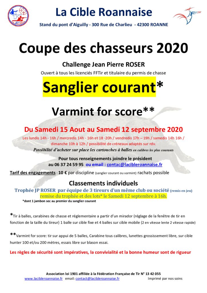 thumbnail of affiche coupe des chasseures 2020